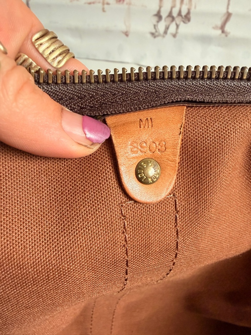 Louis Vuitton Monogram Canvas Travel Duffel Bag in Brown and Tan - Picture 10 of 14